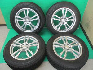 BRIDGESTONE BLIZZAK DM-V2 235/60R18 EUROTECH【18×8J+45 5H-108】埼玉県発 現物確認OK♪4本set ボルボ VOLVO