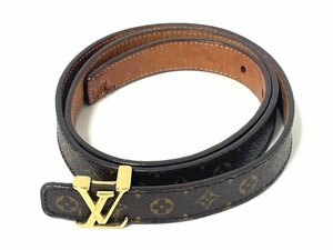 【中古】LOUIS VUITTON LV　ルイヴィトン　モノグラム　サンチュールLVイニシャル　リバーシブル　20mm W80 M6961W CA0028