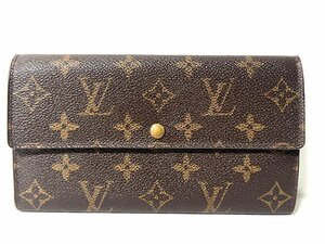 【中古】LOUIS VUITTON LV　ルイヴィトン　モノグラム　ポルトモネクレディ　長財布　ウォレット　M61725