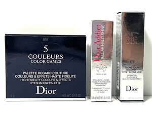 【未使用品】Christian Dior　クリスチャンディオール　化粧品　スティックグロウ875 ステラー620 サンクルール897 ３点