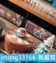 木製 女の子 キャンディー缶 プレゼント おやつ収納 兎 小物 手作り 誕生日 茶筒 小物入れ 可愛い贈り物 堅果収納_画像4