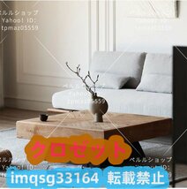 木 モダン センターテーブル コーヒーテーブル 新入荷☆北欧ins 天然木80*80*35 ティーテーブル シンプル リビングテーブル_画像9