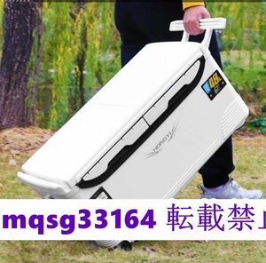 サイドハンドル 防水 水栓付き 大容量 実用品★特売!釣り用クーラーボックス 保冷力150h 釣り 座れる頑丈マッスルボディ キャスター付