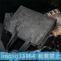 トートバッグ pu革 手提げバッグ メンズ 紳士鞄 ショルダーバッグ 斜めがけ レザーバッグ 大容量 ワンショルダーバッグ 大きめ バッグ_画像5