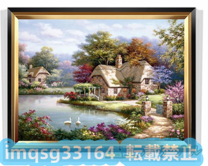 Peinture à l'huile tenture murale peinture paysage peinture 60*40 cm nouveauté☆, peinture, peinture à l'huile, Nature, Peinture de paysage