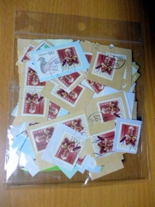 日本普通切手使用済み　100枚　　使用済み切手 ３００円　 金剛峯寺 恵喜童子像 