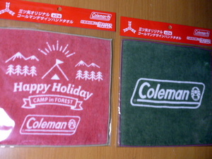 新品　ＣＯＬＥＭＡＮ　非売品　ハンドタオル　　２種類セット　コールマン　 アサヒ