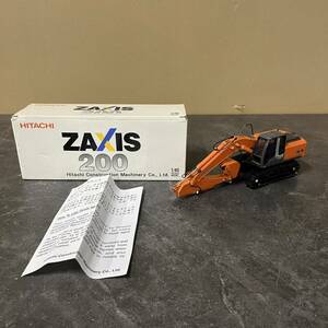 ☆美品 HITACHI 日立 ZAXIS200 ミニチュア模型 1/40 SCALE MODEL 日立建機 油圧ショベル 重機 模型 取説/箱付(中古品/現状品/保管品)☆