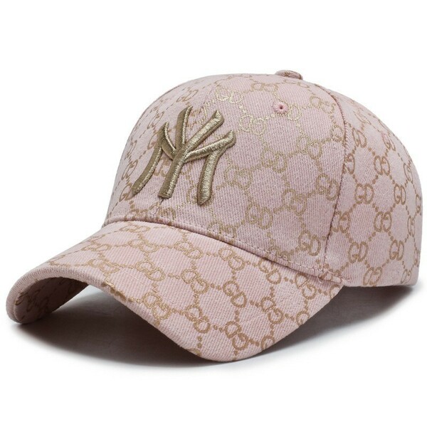 GDモノグラム キャップMYロゴベルトバックキャップ帽子★ピンク/ ゴールド
