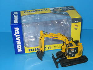 匿名送料無料 ★KOMATSU コマツ 建機ダイキャストモデル PC138USLC‐11 ☆油圧ショベル【 後方小旋回仕様 】1/50 廃番ミニチュア ★即決！