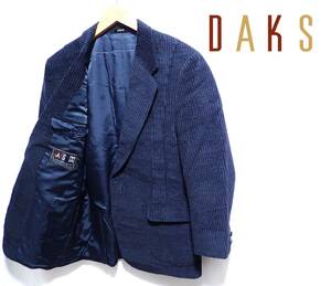 ☆DAKS　☆ダックス　☆日本製　☆ウールマーク　☆シングルタイプ　☆コーデュロイジャケット　☆紳士ジャケット　☆ブラック系　 