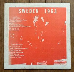 LP ブート盤 ビートルズ レコード The Beatles / Sweden 1963 (The Beatles Sweden) JL-525