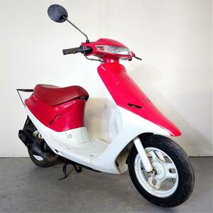 【HONDA DIO AF18】初爆確認済 レストアベース 鍵/書類付 原付 スクーター 2スト 旧車 希少 初代 レッド(AF 27 25 35【埼玉/熊谷】N191