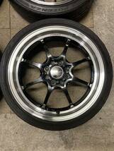 RAYS CE28 KCR 16インチ アルミホイール 5.5J 4穴 100 +45 ポテンザ RE003 165/45R16 4本 セット 札幌 手渡し可 ブラック 鍛造 レイズ 日本_画像2