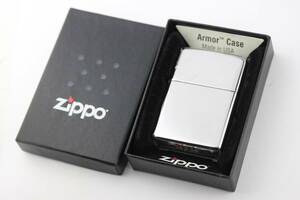 未使用品 ZIPPO ジッポー 無地 Armor Case アーマーケース 2017年 オイルライター　