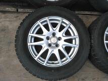 212.バリ溝◆ダンロップ ウィンターマックス 195/65R15 5穴 15×6J ＋45 PCD100 50系プリウス プリウス/ウィッシュ/レガシィ/ルミオン等_画像5