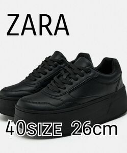 ZARA プラットフォームスニーカー 厚底 スニーカー