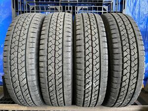 ネ3726　送料無料☆深溝スタッドレス　BRIDGESTONE ブリヂストン BLIZZAK VL1　195/80R15 103/101L LT　4本価格　2019年製