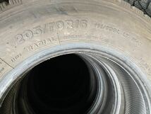 ツ3629　送料無料☆深溝ミックス　BRIDGESTONE DURAVIS M804　205/70R16 111/109L LT　6本価格　2023年製_画像7