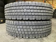 サ3638　送料無料☆深溝スタッドレス　BRIDGESTONE ブリヂストン W910　225/80R17.5 123/122L　2本価格　2018年製_画像1