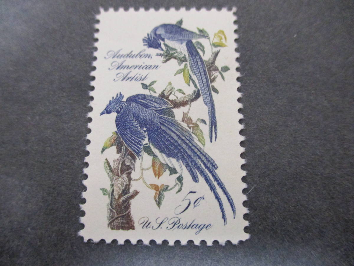 ★ America 1963 [J. J. Audubon painting (Cory Crested Sunbird)] Single piece, unused, NH glued ★Painting/Ornithologist, antique, collection, stamp, postcard, north america