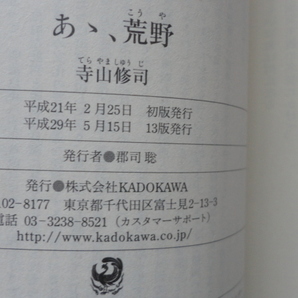 角川文庫『あゝ、荒野』寺山修司 平成２９年 KADOKAWAの画像7