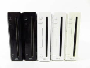 n4561k 【ジャンク】 Nintendo Wii 本体のみ 5台 まとめ売り 【通電確認・初期化のみ】 [031-240123]