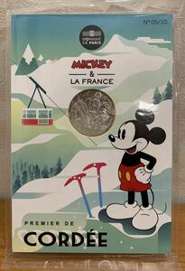 MICKEY＆LA FRANCE CORDEE 10ユーロ 1枚 ミッキーマウス フランス硬貨 2018年 未使用・未開封 ⑤