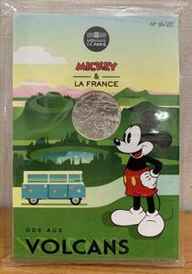 MICKEY＆LA FRANCE VOLCANS 10ユーロ 1枚 ミッキーマウス フランス硬貨 2018年 未使用・未開封 ⑯