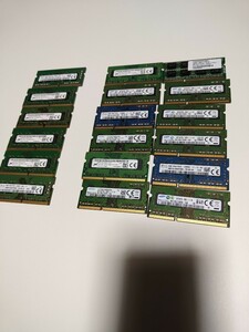 メーカー色々　4GB 8GBノート用メモリ基板　PC3-12800 　18枚セット 動作未確認　中古品 