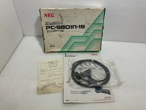 PC-9801N-19 プリンタケーブル　PC-9800シリーズ　NECパーソナルコンピュータ　箱付き　現状品