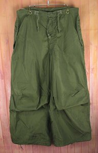 MYP17747 米軍実物 M-1951 Arctic Trousers Shell オーバーパンツ オリーブグリーン SHORT SMALL