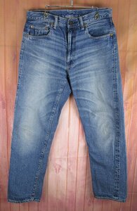 YP17963 WAREHOUSE ウエアハウス #1105 ジーンズ デニムパンツ セコハン エイジング加工 W32