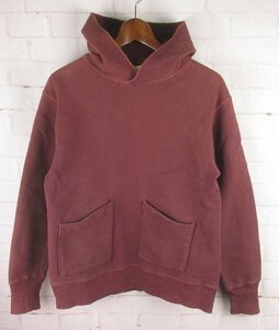 FW23626 WAREHOUSE ウエアハウス ダックディガー スウェットパーカー セパレートポケット 38 バーガンディ系