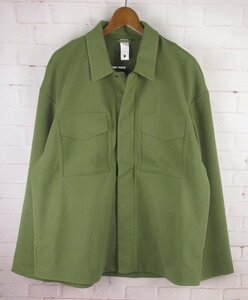 LFJ23442 DESCENTE デサント PAUSE MOLE CPO SHIRT JACKET モールCPO シャツジャケット DLMSJF37 JP O 未使用 オリーブ系