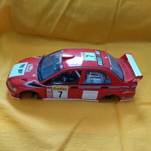  Aa1/18三菱ランサーエボリューションⅦ WRC ラリー2002開幕戦ラリーモンテカルロ ＃7 F.デルクール/D.グラタルー ジャンク部品取りに