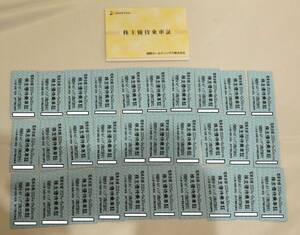 【10234】　相模鉄道　株主優待乗車券　30枚セット　相鉄ホールディング株式会社　～2024/6/30迄有効　相鉄　株主優待