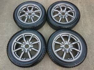 希少!RS watanabe ワタナベ エイトスポーク 15インチ 5.5J OFF+40 4H PCD100 F8Fタイプ 165/55R15 スタッドレス 4本 軽カーツライチサイズ 