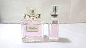 【美品】Christian Dior クリスチャンディオール Miss Dior ミスディオール ブルーミングブーケ 香水 2点セット/EDT/100ml 20mlボトル/LLA6