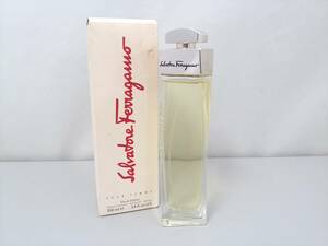 【美品】Salvatore Ferragamo サルヴァトーレフェラガモ POUR FEMME プールファム EDP オードパルファム/香水/100mlボトル/LNE50-6