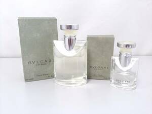 【美品】BVLGARI ブルガリ pour Homme プールオム 香水 計2点セット/EDT/オードトワレ/100mlボトル/30mlボトル/フレグランス/LNE58