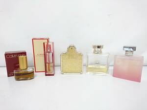 【美品】Calvin Klein カルバンクライン VERSACE ヴェルサーチ 他 香水 5点セット/シック/ジーンズクチュールウーマン/ロマンス/LYP45-6