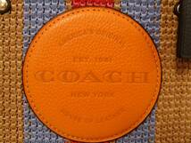 【美品】COACH コーチ ストロー デンプシー キャリーオール ウィズ コーチ パッチ CA203 2WAYバッグ/約21×29×12cm/02SH012204-8_画像2