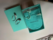 ティファニー　Tiffany & Co. ティアドロップ　フープ　ピアス　美品_画像1