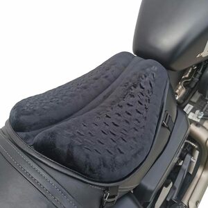 前座席冬用 AMJPRO バイクシートクッション ゲルクッション 通気性 3Dメッシュシートカバー 通気 滑り止め 通気 人間工学