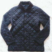 人気サイズL トラディショナルウェザーウェア キルティング ジャケット コート ブラック 黒 ウール メンズ 40 Traditional Weather Wear_画像2