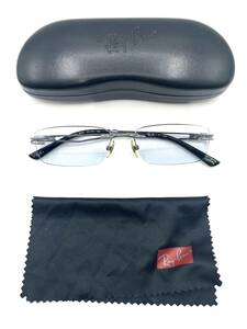 【良品】Ray-Ban レイバン　RB6213　53□16　135　サングラス　メンズ　度無し　リムレス　メタル　レンズ幅：5.1　レンズ高さ：2.9