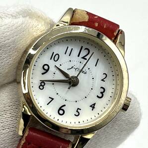 【稼働〇】J-AXIS　ジェイ アクシス　AL1312 クォーツ シェル文字盤 レディース 腕時計 時計幅：2.1 