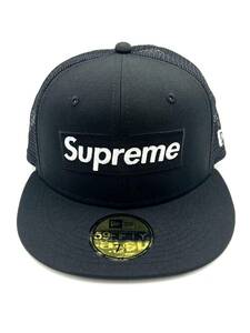 【未使用品】SUPREME　シュプリーム　Mesh Box Logo New Era Cap メッシュ　キャップ　帽子　ブラック　黒　ユニセックス　7 1/4(57.7cm)