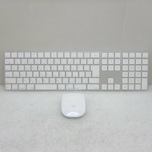 【中古】★送料無料★ iMac付属品 Apple Magic Keyboard テンキー有日本語マジックキーボードA1843 マジックマウス2 A1657 セット 049